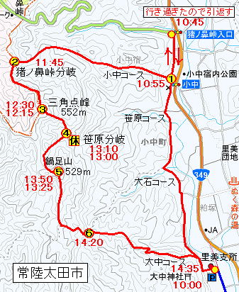鍋足山MAP